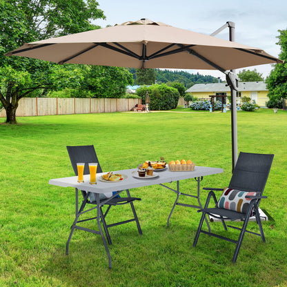 180 cm Portable & Lightweight Folding Camping Table with Carrying Handle