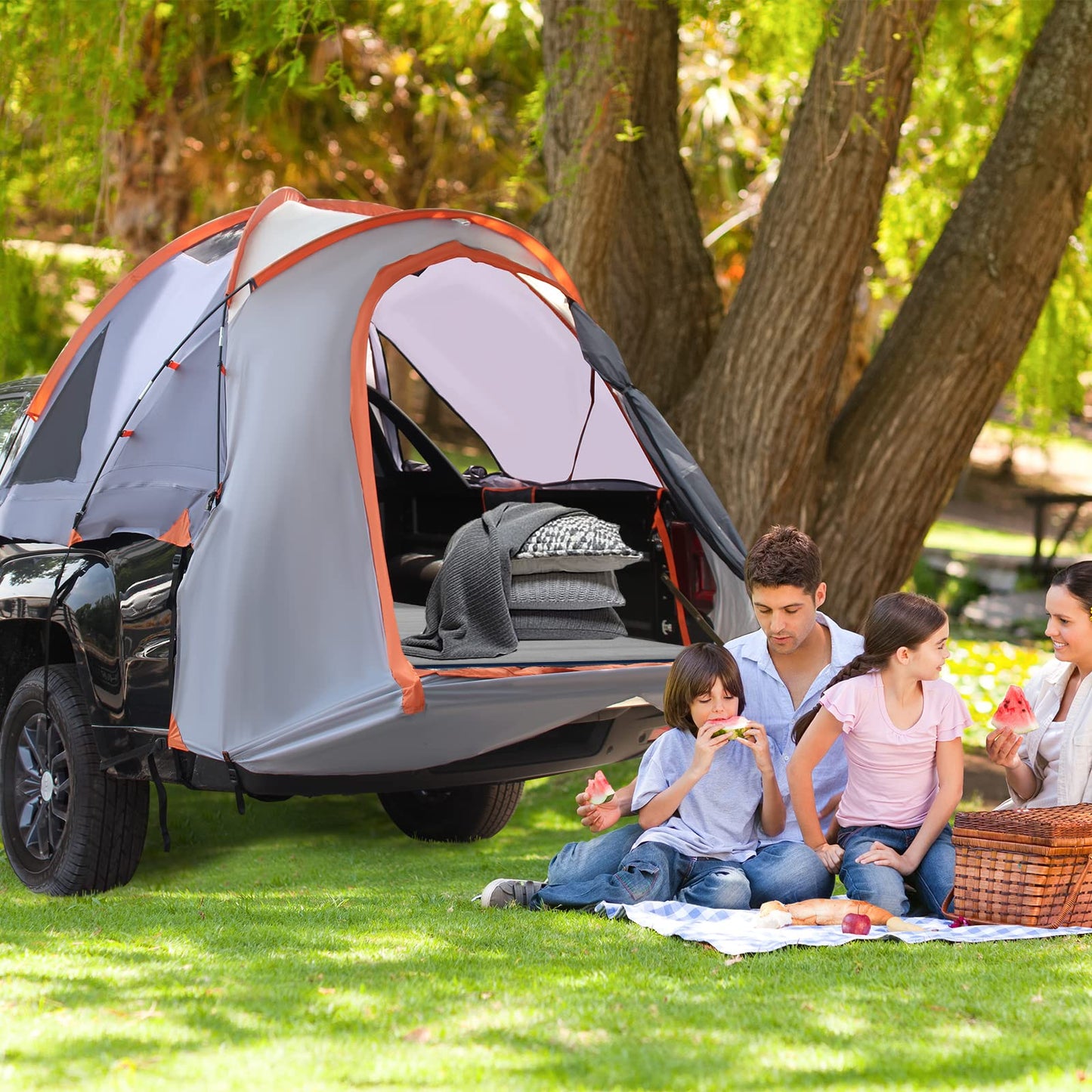 3-Size Truck Bed Tent for 2-3 Persons Camping Hiking Fishing
