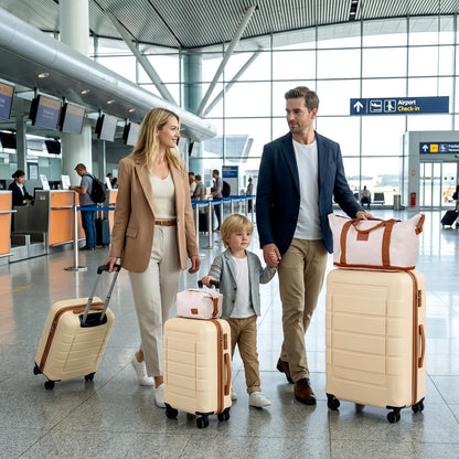 5-Piece Luggage Set with TSA Lock and 4 Spinner Wheels