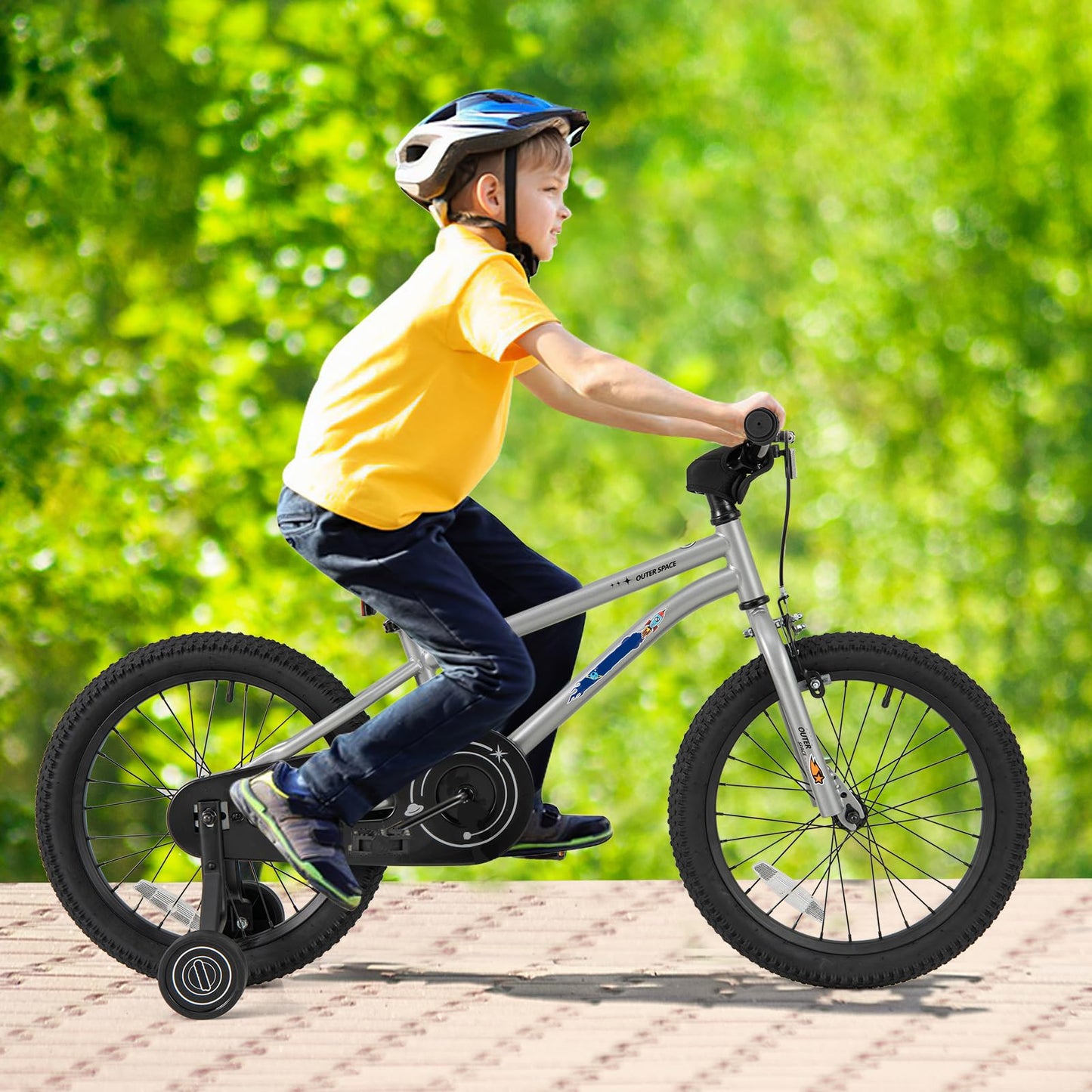 Kids Bike for 4-7 Years Old Sport Bicycle Adjustable with Training Wheels
