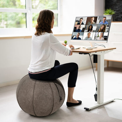 65cm Yoga Ball Sitting Chair Pilates Exercise Balance Training Yoga Ball