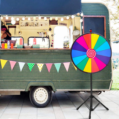 24” Spinning Prize Wheel with Folding Tripod for Party