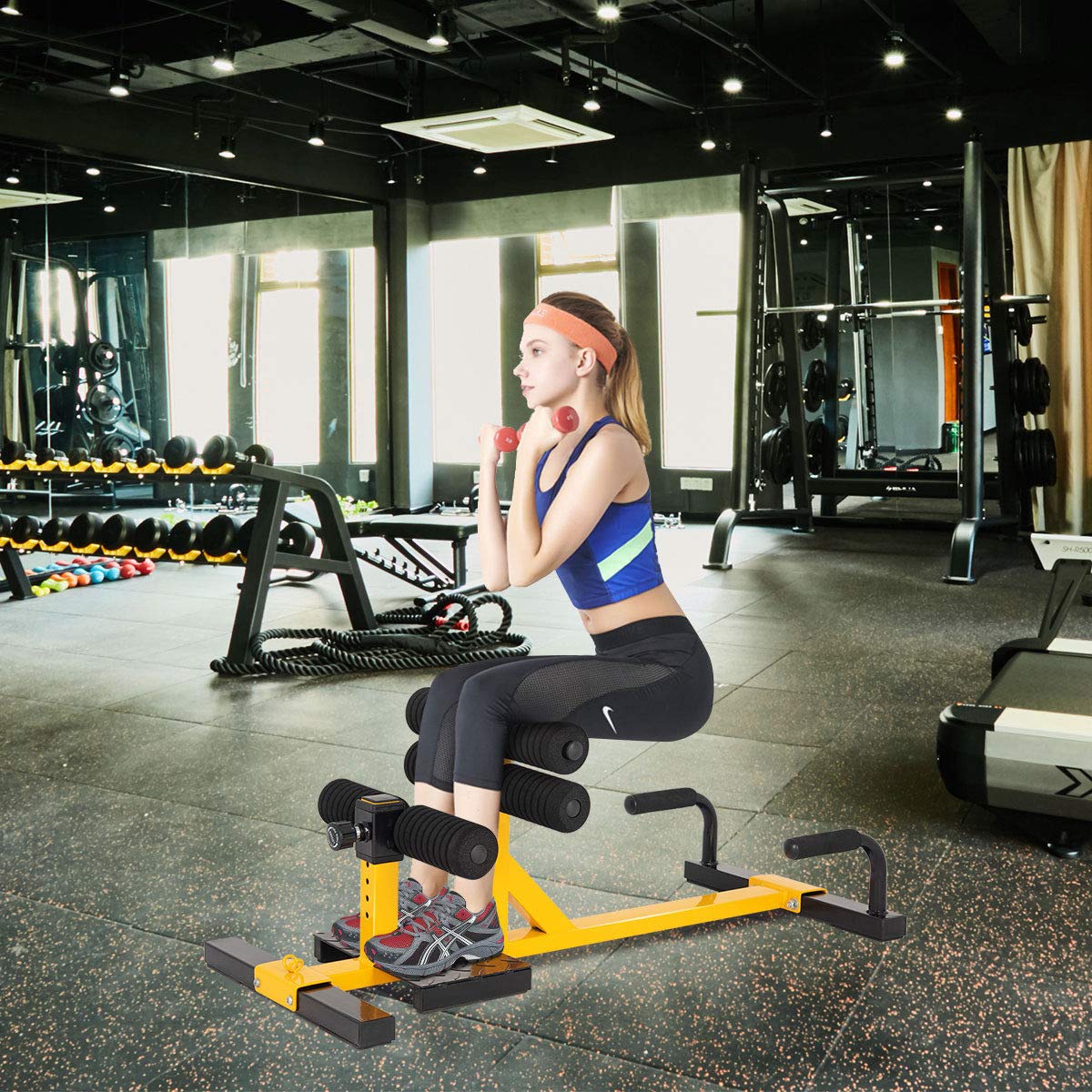 3-in-1 Sissy Squat Push Up Ab Workout Home Gym Sit Up Machine
