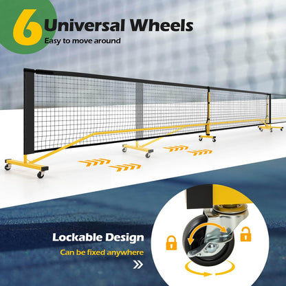 Portable PE Pickleball Net for Outdoor Indoor Driveway Backyard