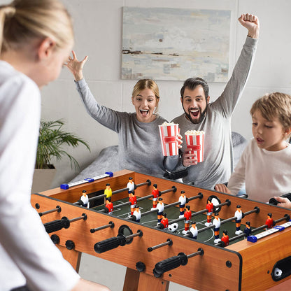 Tabletop Foosball Table with 2 Balls & Score Keeper for Game Room