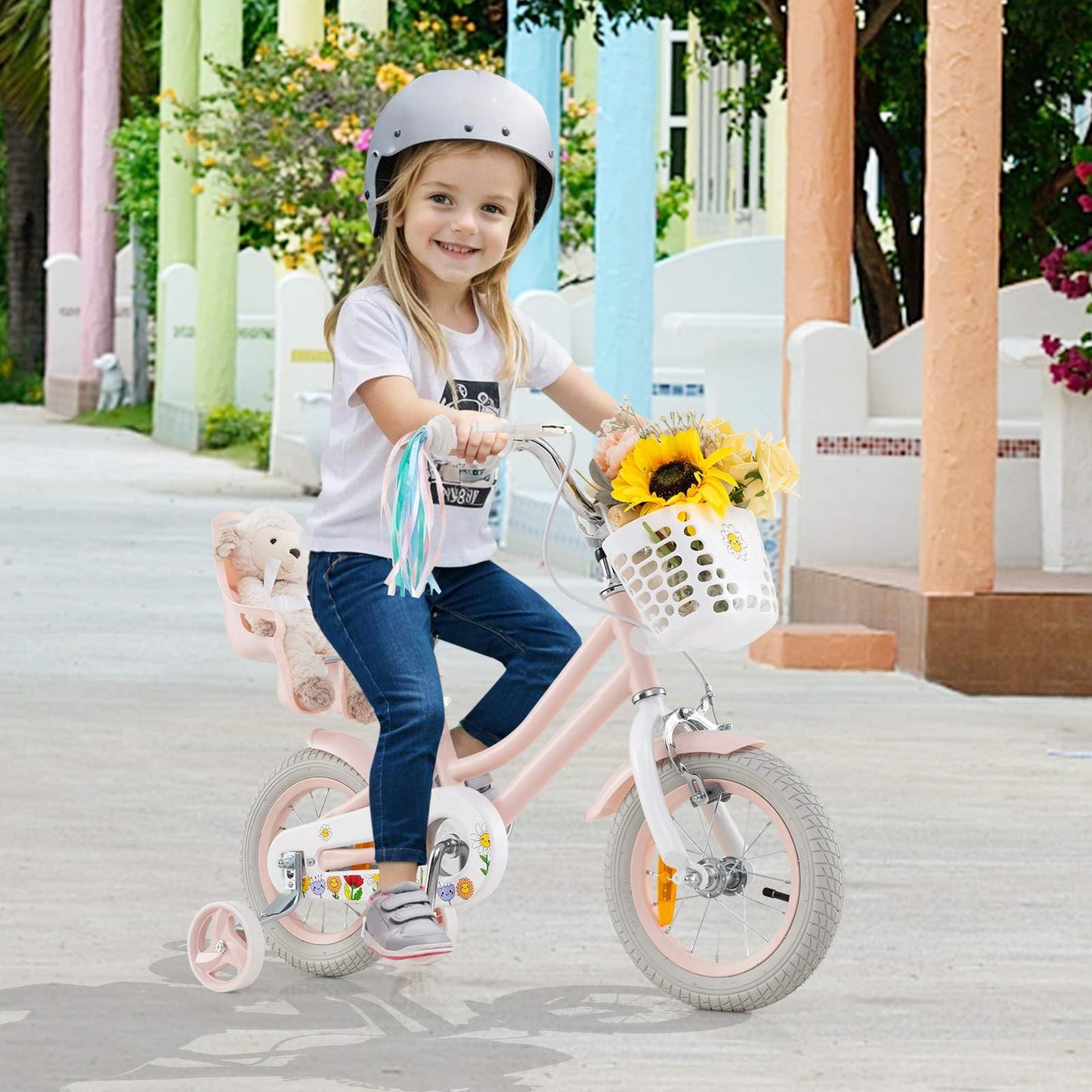 12/14 Inch Children Bicycle w/Detachable Training Wheels