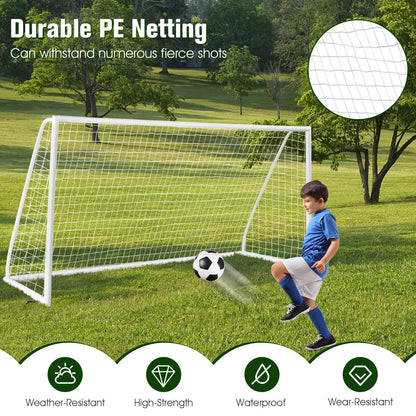 Portable Soccer Goal with Strong PVC Frame & High-Strength Netting