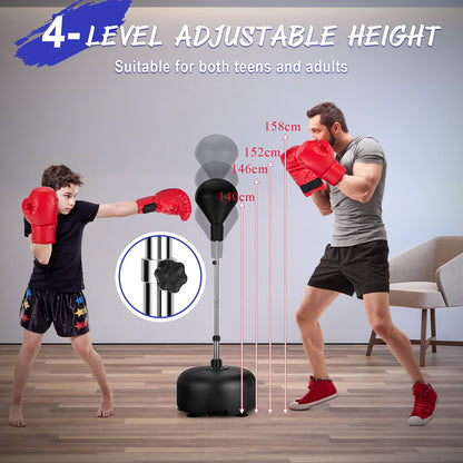 Punching Bag with Stand Speed Bag for Adults Kids