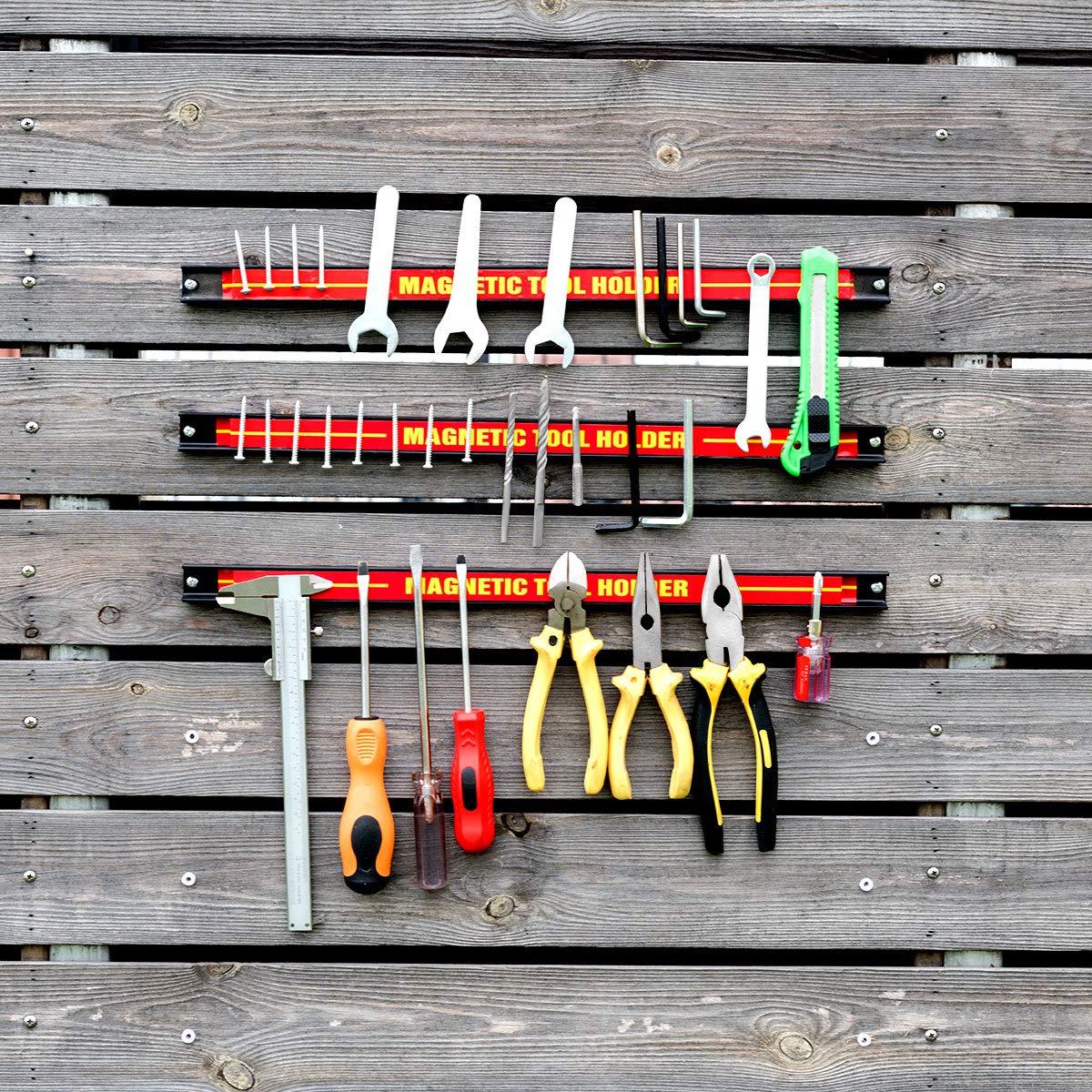 Set of 3 Magnetic Tool Holder Bars for Knife Wrench