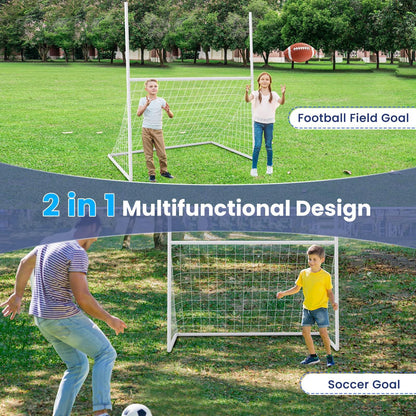2 in 1 Backyard Football Net with PE Netting for Park