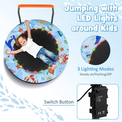 Foldable Trampoline for Boys and Girls Aged 3-6 Years