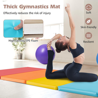200 cm x 75 cm Tumbling Mat for Kids Portable & Lightweight PU Leather Exercise Mat
