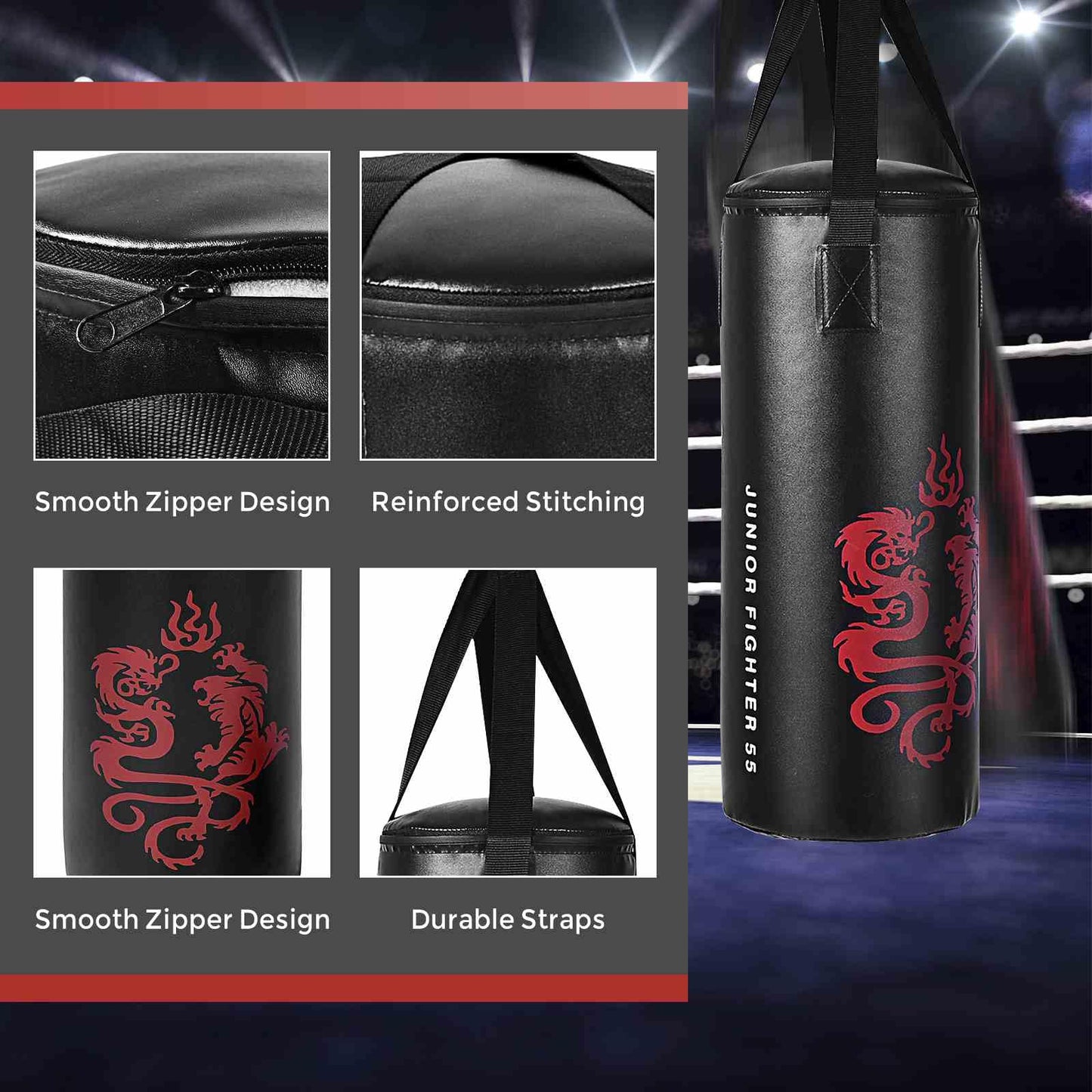 5 Pieces Kids Punching Bag Set Hanging Punching Set with Boxing Gloves