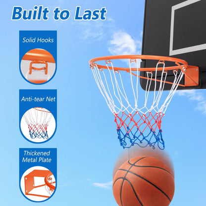 38 cm Wall Door Mounted Basketball Goal Rim for Indoor Outdoor