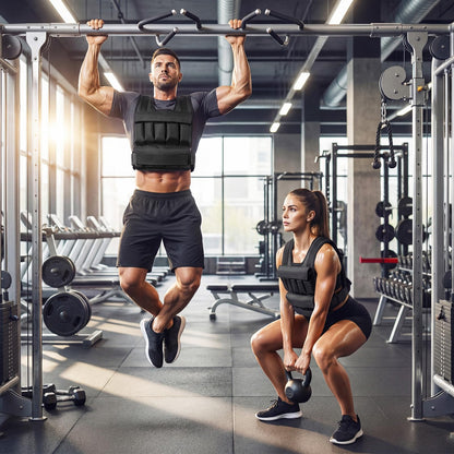 Heavy-Duty Weighted Workout Vest for Strength Training and Running
