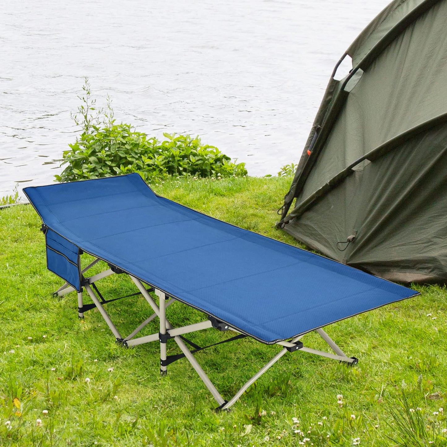 Foldable Camping Cot Load up to 400KG for Camp Beach Office