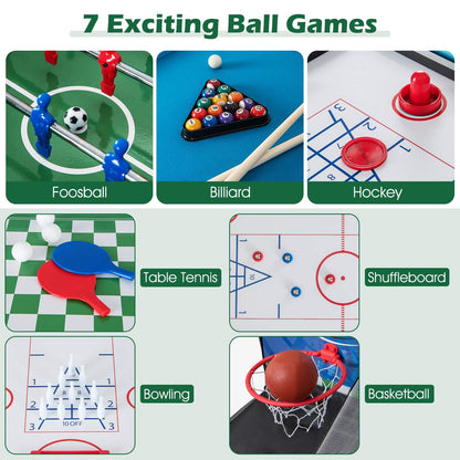14-in-1 Combo Game Table Set for Home