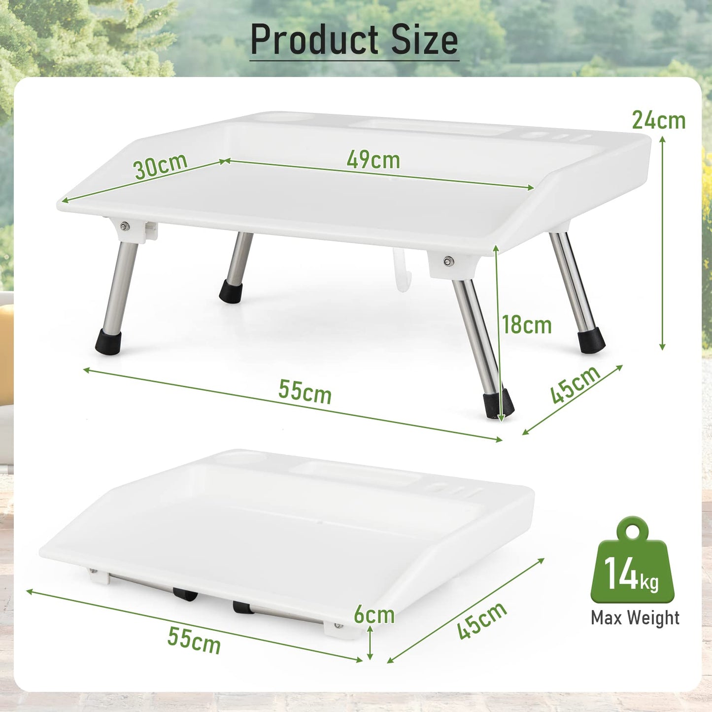 Portable Fish Fillet Washing Station with Drainage Hose & Knife Groove
