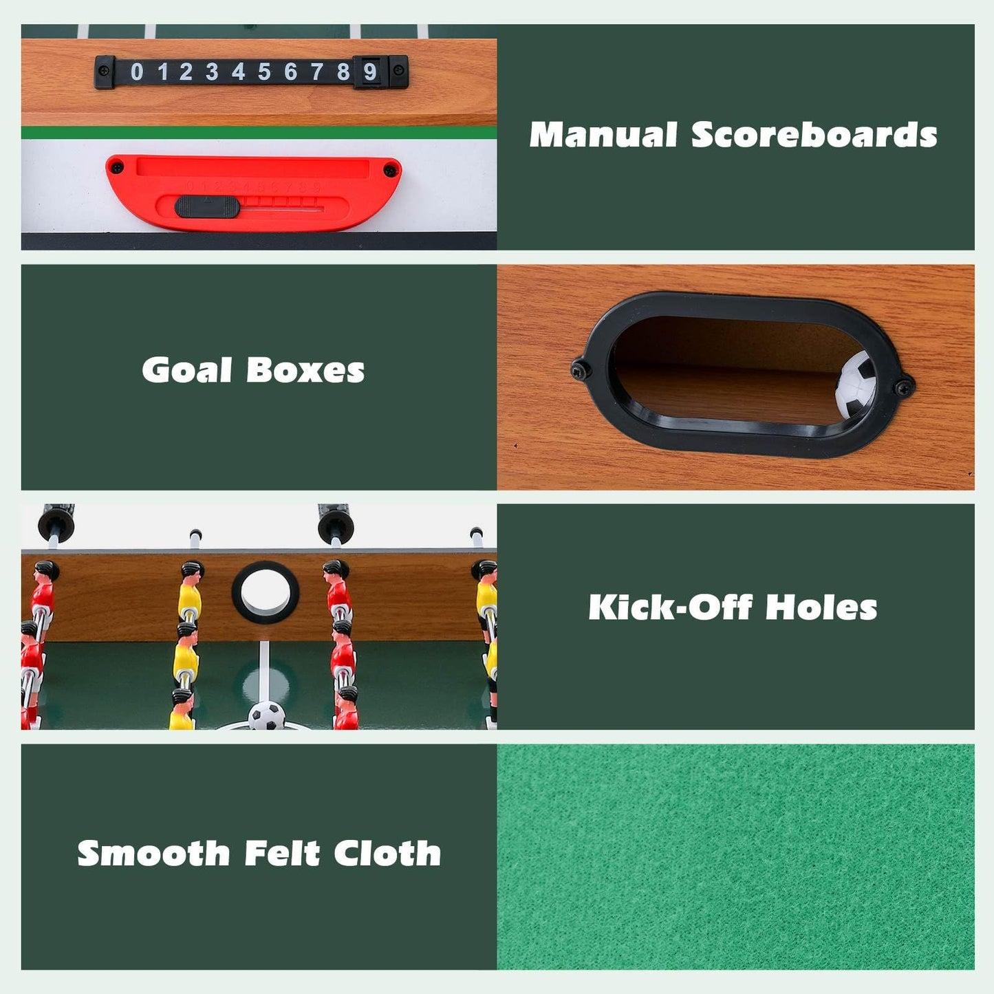 4 in 1 Combo Game Table Set for Kids & Adults