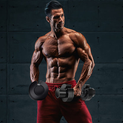 5-in-1 Adjustable Dumbbell Single Dumbbell with Adjustable & Non-Slip Metal Handle