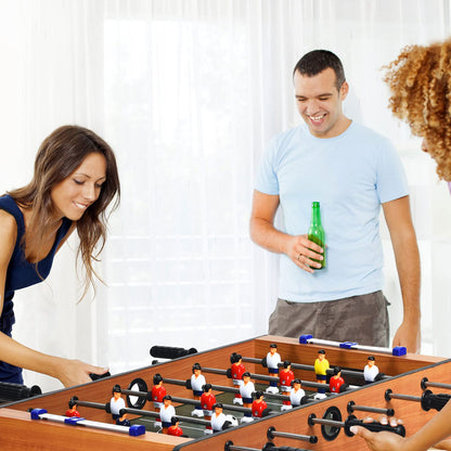 Tabletop Foosball Table with 2 Balls & Score Keeper for Game Room