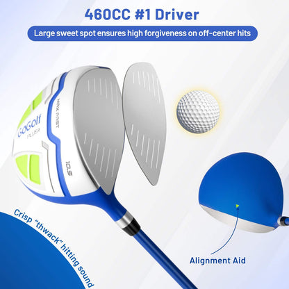 Men's Complete Golf Clubs and Bag Set