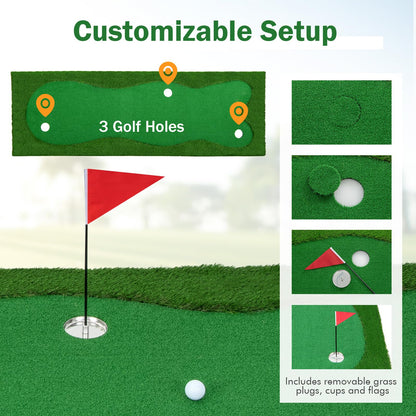 300 cm x 100 cm Golf Putting Green Professional Golf Training Mat