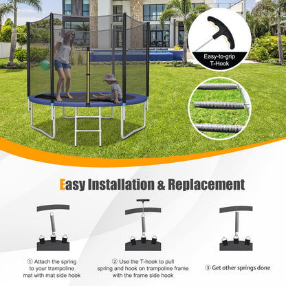 20 Pack Trampoline Springs with T Hook Pull Tool for Trampoline