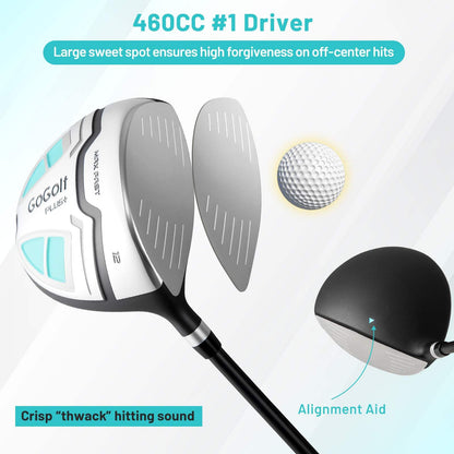 Women's Golf Set or Beginners with Stand Bag