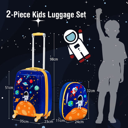 Kids Luggage Set with 4 Multidirectional wheels for Travel