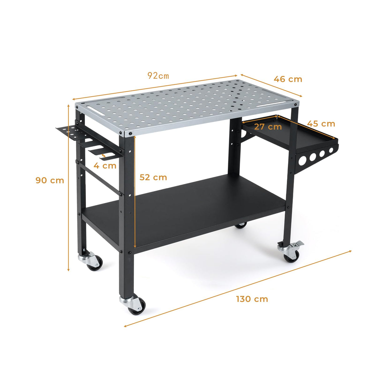 92cm x 46cm Welding Table with Tool Rack and Tray