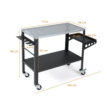 92cm x 46cm Welding Table with Tool Rack and Tray