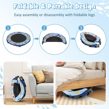 Foldable Trampoline for Boys and Girls Aged 3-6 Years