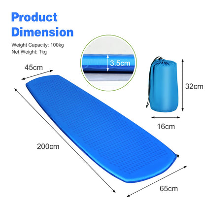 Self Inflating Camping Air Mattress Inflatable Sleeping Pad