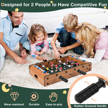 51cm Foosball Table with 2 Balls and 12 Players