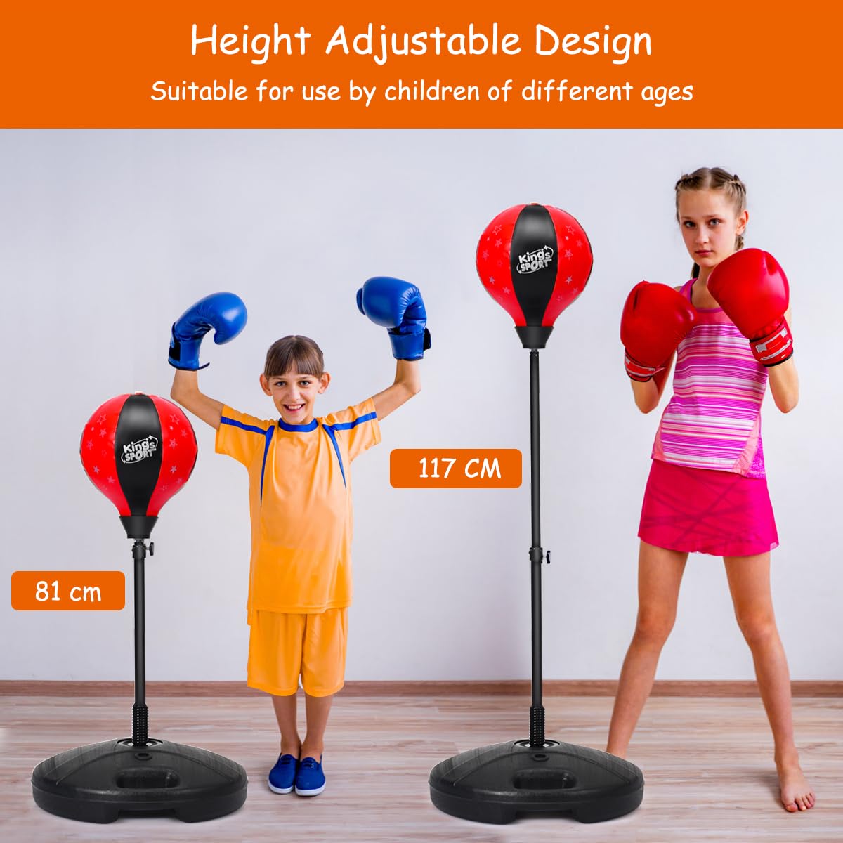 Punching Bag for Kids with Large Capacity Base for Children Over 3 Years