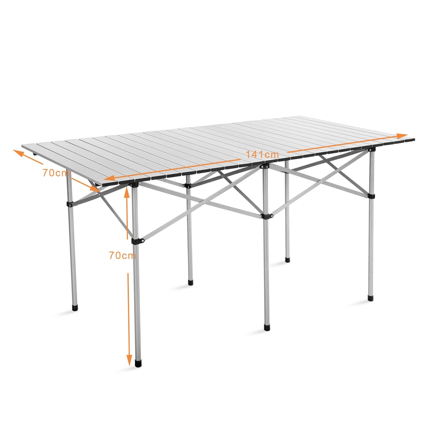 Lightweight Picnic Table for Outdoor Cooking Backpacking  (141 x 70 x 70 cm (L x W x H))