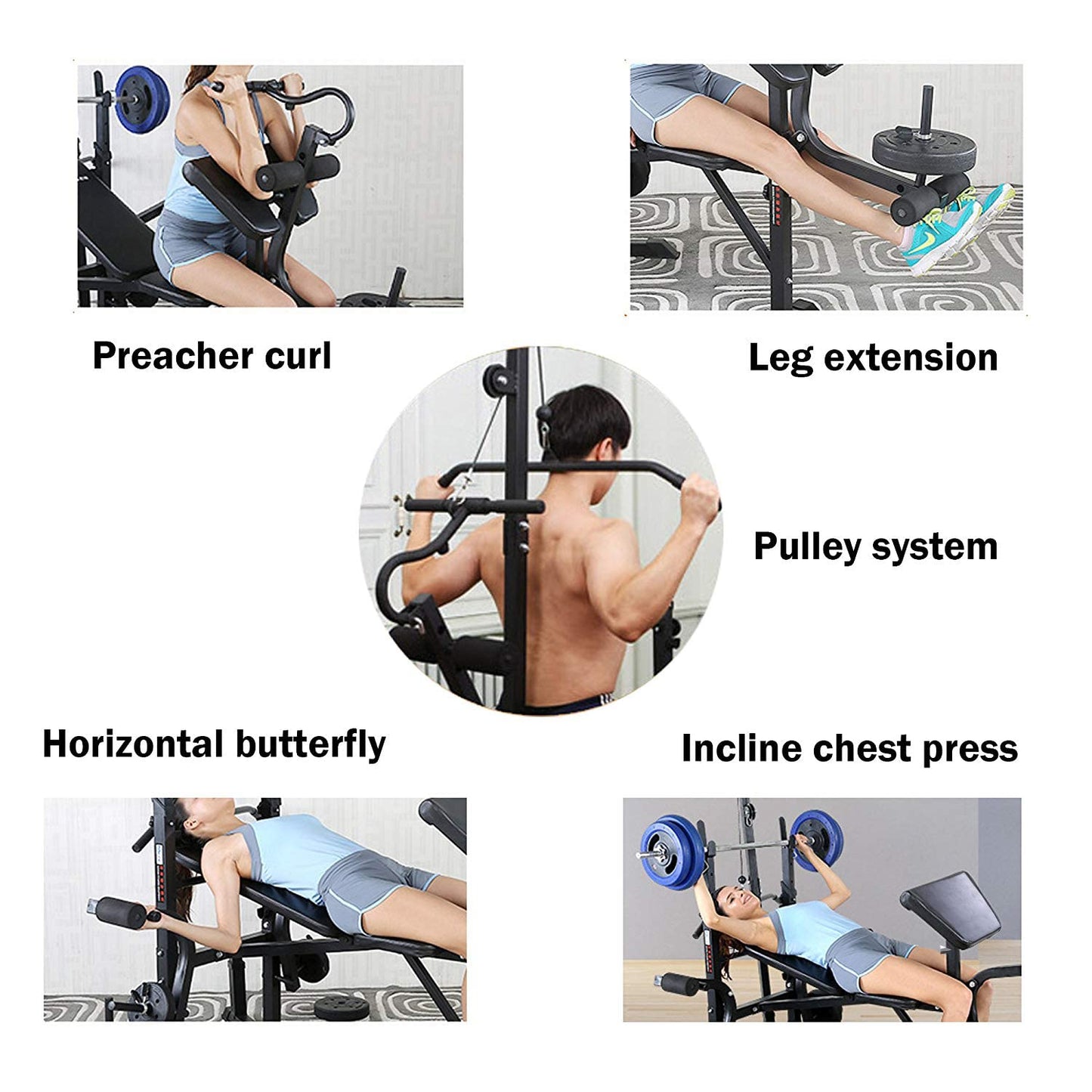 Foldable Weight Lifting Bed Multifunctional Weight Lifting Bench