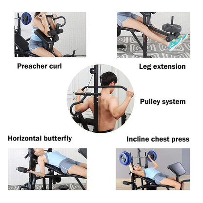Foldable Weight Lifting Bed Multifunctional Weight Lifting Bench