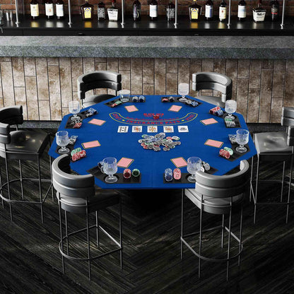 1.2M 8-Player Foldable Poker Table Top for Family Game