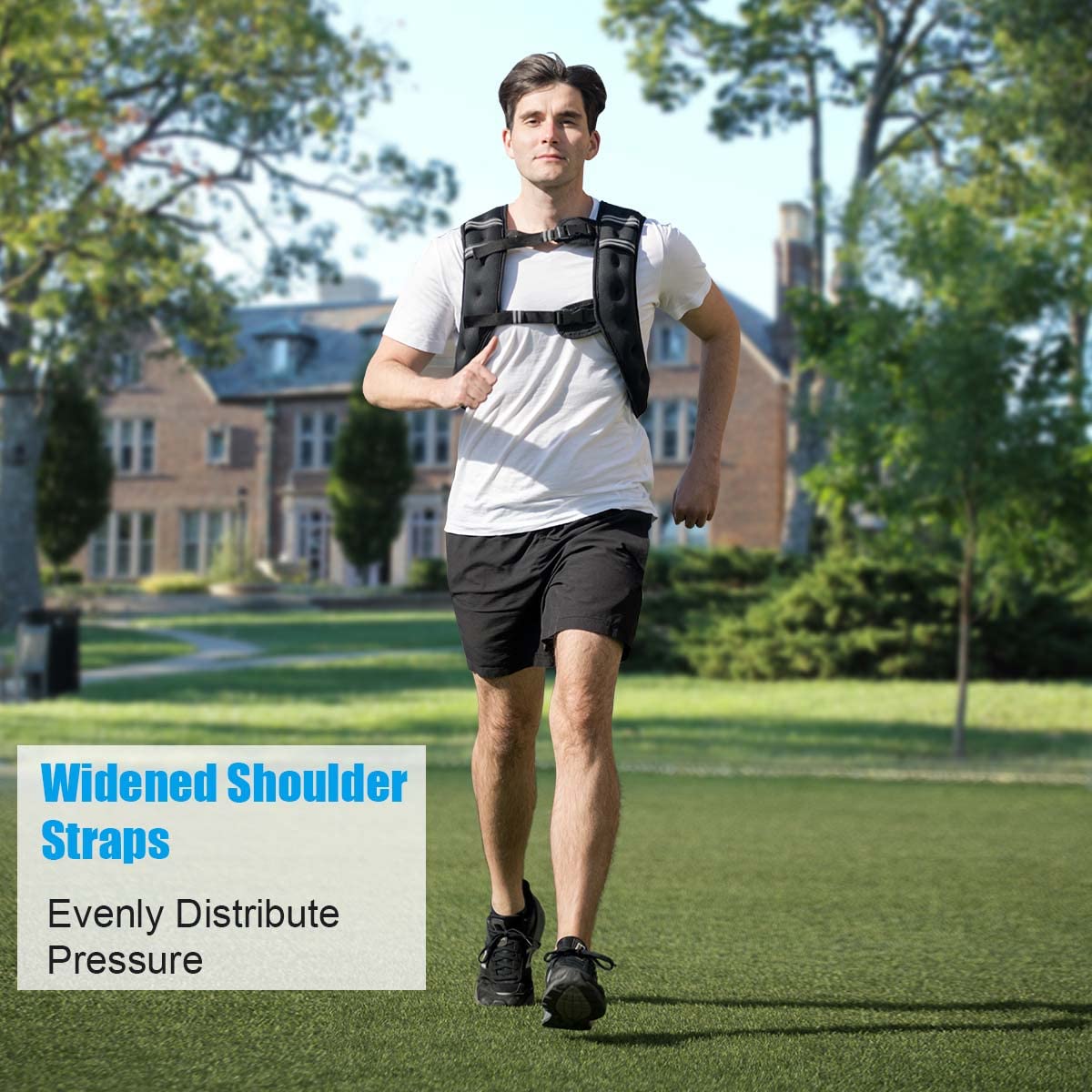 Weighted Vest 5 kg Workout Vest with Adjustable Buckles & Mesh Bag