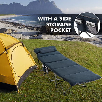 Folding Travel Camping Cot Retractable Military Sleeping Cot
