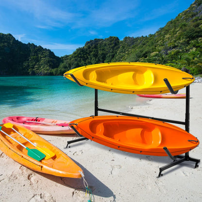 Freestanding Kayak Rack Heavy Duty Dual Storage Rack