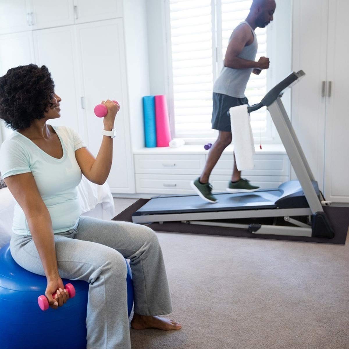 2M Floor Protect Exercise Equipment Mat for Home