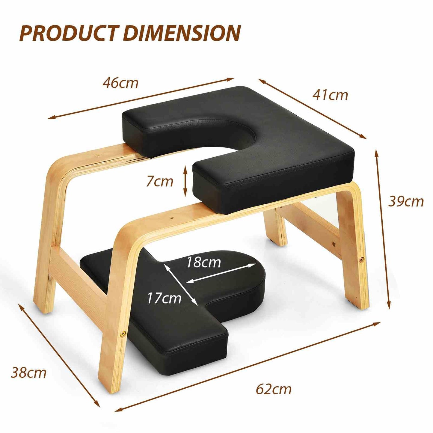 Yoga Headstand Bench Upside Down Chair for Balance Training