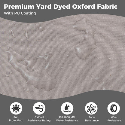 Boat Bimini Top Waterproof Fade-Resistant Oxford Canopy (240 x 215-228 x 137 cm (L x W x H)