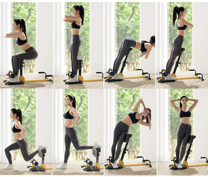 8-in-1 Sissy Squat Fitness Equipment Functional Core Workout Training Sit Up & Push Up Leg Exerciser