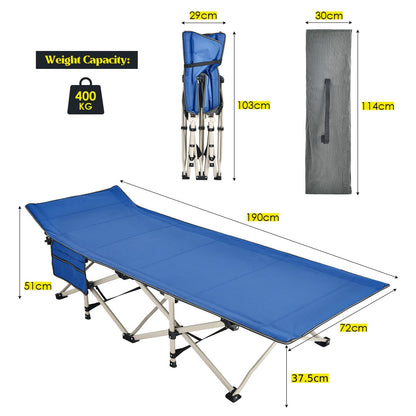 Foldable Camping Cot Load up to 400KG for Camp Beach Office
