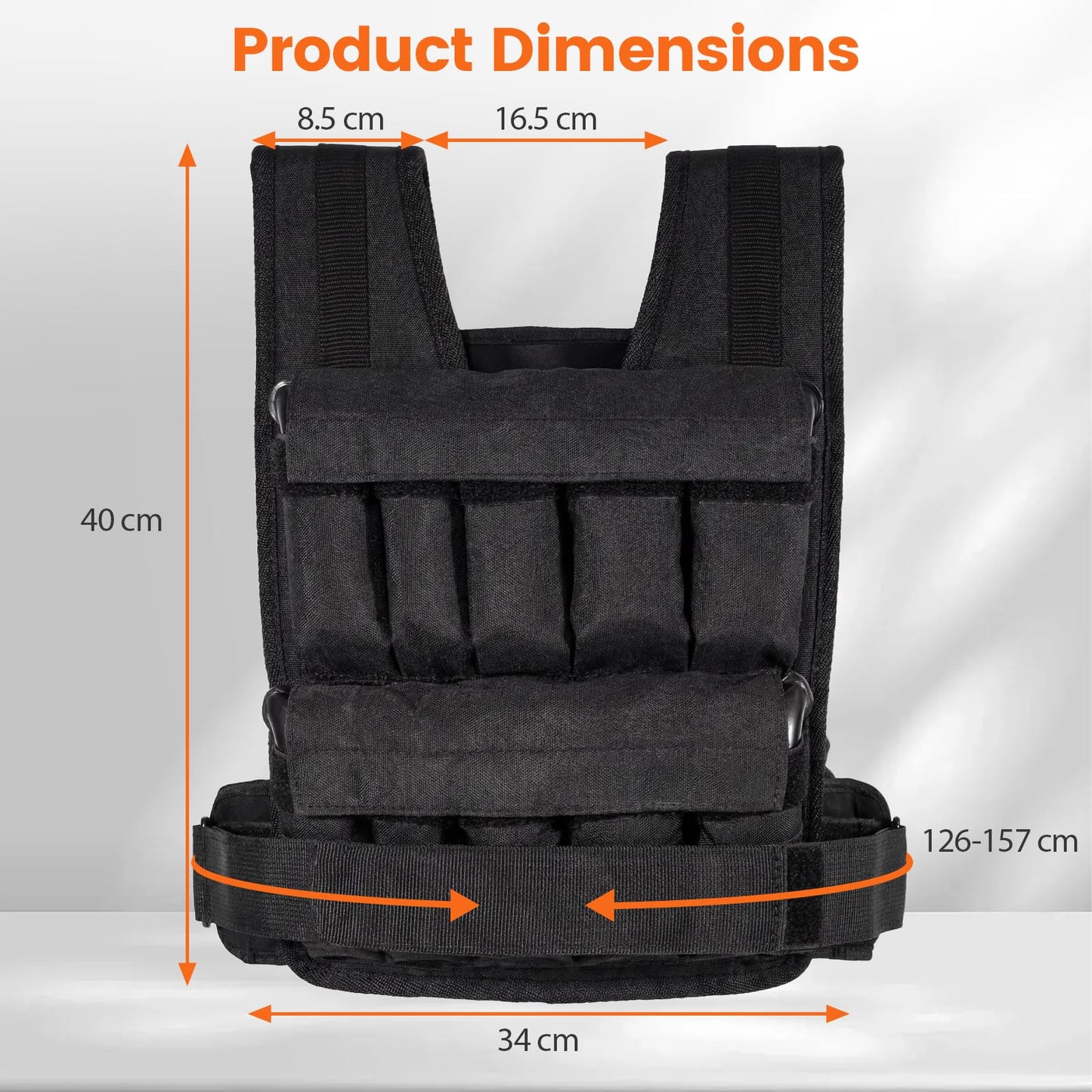 Heavy-Duty Weighted Workout Vest for Strength Training and Running