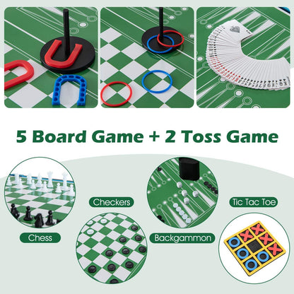 14-in-1 Combo Game Table Set for Home